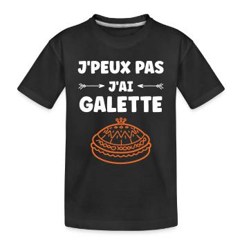 Galette - T-shirt bio Premium Enfant - noir - Devant