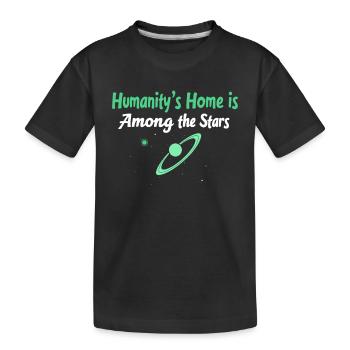 Space Exploration Cosmic Discovery - Kinder Premium Bio T-Shirt - Schwarz - Vorne