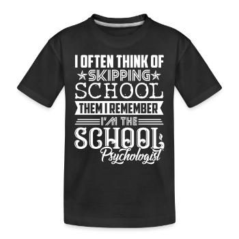 School Psychologist I am The School Psychologist - Kids' Premium Organic T-Shirt - black - Front