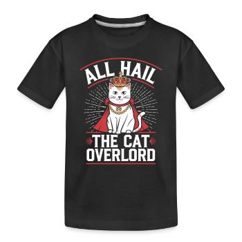 Amoureux des chats, Humour noir, Coquin, - T-shirt bio Premium Enfant - noir - Devant