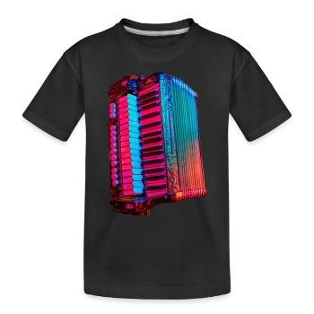 Accordion - Kids' Premium Organic T-Shirt - black - Front