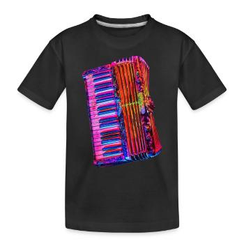 Accordéon - T-shirt bio Premium Enfant - noir - Devant