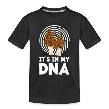 Pilzsammler In Meiner DNA - Kinder Premium Bio T-Shirt - Schwarz - Vorne