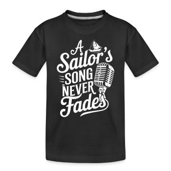 Sailors Sea Shanty Singing Ship Adventures - Kids' Premium Organic T-Shirt - black - Front