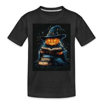 Halloween Gift Women Pumpkin Men Kids - Kids' Premium Organic T-Shirt - black - Front
