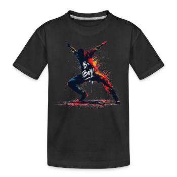 B-Boy Breakdance Hip Hop Dance Danseuse Breakdance - T-shirt bio Premium Enfant - noir - Devant