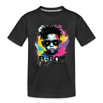 B-Boy Breakdance Hip Hop Dance Danseuse Breakdance - T-shirt bio Premium Enfant - noir - Devant