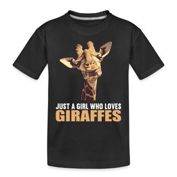 Girafes Girafe - T-shirt bio Premium Enfant - noir - Devant