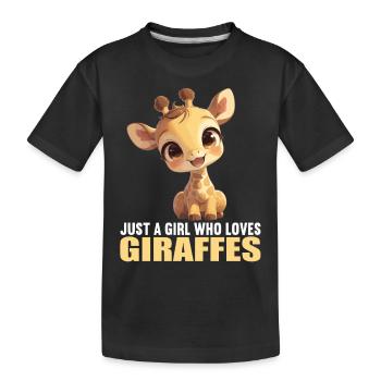 Girafes Girafe - T-shirt bio Premium Enfant - noir - Devant