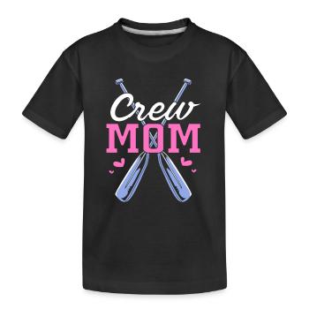 Ruderteam Rudern Ruder Ruderboot Ruderer - Kinder Premium Bio T-Shirt - Schwarz - Vorne