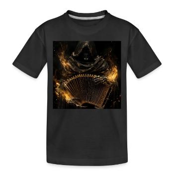 Akkordeon - Kinder Premium Bio T-Shirt - Schwarz - Vorne