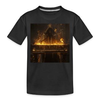 Klavier - Kinder Premium Bio T-Shirt - Schwarz - Vorne
