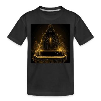 Klavier - Kinder Premium Bio T-Shirt - Schwarz - Vorne