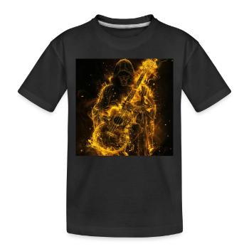 Ukulele - Kinder Premium Bio T-Shirt - Schwarz - Vorne