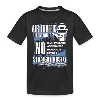 Things About Air Traffic Controller - Kids' Premium Organic T-Shirt - black - Front