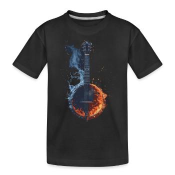 Banjo - Kinder Premium Bio T-Shirt - Schwarz - Vorne