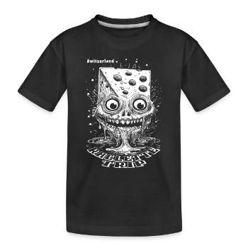 T-shirt humoristique Cheese Scare Raclette Party - T-shirt bio Premium Enfant - noir - Devant