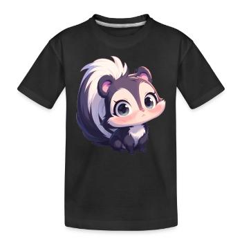 Stinktiere Stinktier - Kinder Premium Bio T-Shirt - Schwarz - Vorne