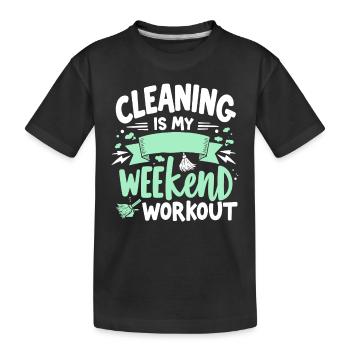 Amateurs de nettoyage de printemps, nouveaux départs et - T-shirt bio Premium Enfant - noir - Devant