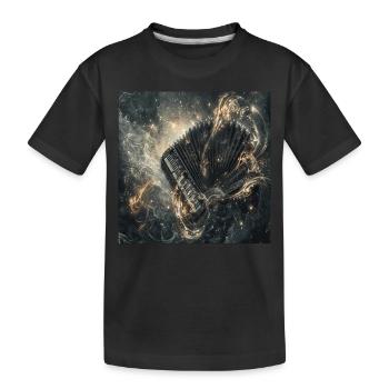 Akkordeon - Kinder Premium Bio T-Shirt - Schwarz - Vorne