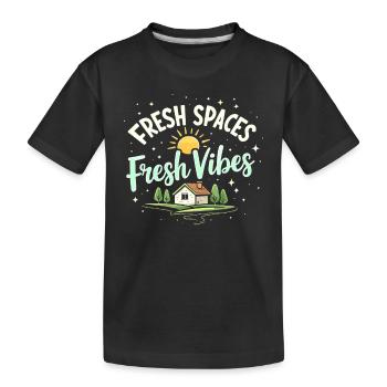 Amateurs de nettoyage de printemps, nouveaux départs et - T-shirt bio Premium Enfant - noir - Devant