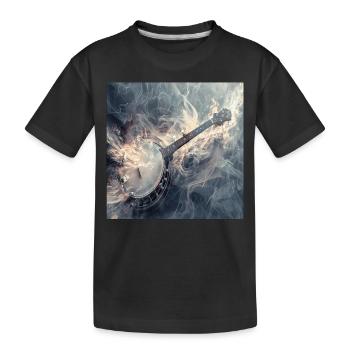 Banjo - Kinder Premium Bio T-Shirt - Schwarz - Vorne