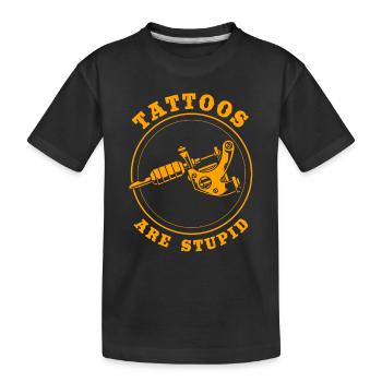 Tattoo Artist Tattoo Artist Tattooed Tattoo - Kids' Premium Organic T-Shirt - black - Front