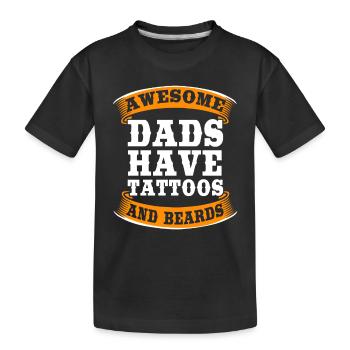 Tattoo Artist Tattoo Artist Tattooed Tattoo - Kids' Premium Organic T-Shirt - black - Front