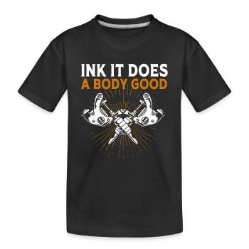 Tattoo Artist Tattoo Artist Tattooed Tattoo - Kids' Premium Organic T-Shirt - black - Front