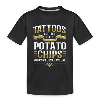 Tattoo Artist Tattoo Artist Tattooed Tattoo - Kids' Premium Organic T-Shirt - black - Front