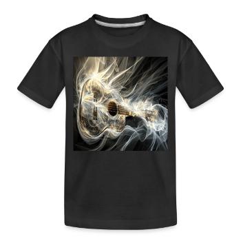 Ukulele - Kinder Premium Bio T-Shirt - Schwarz - Vorne