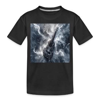 Ukulele - Kinder Premium Bio T-Shirt - Schwarz - Vorne