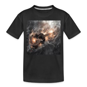 Ukulele - Kinder Premium Bio T-Shirt - Schwarz - Vorne