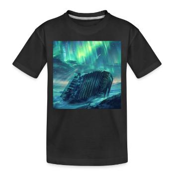 Akkordeon - Kinder Premium Bio T-Shirt - Schwarz - Vorne