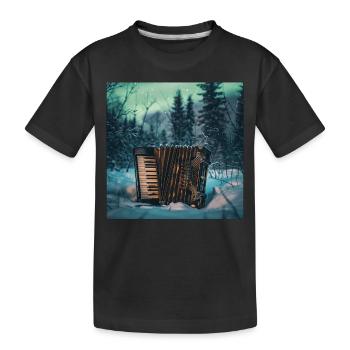 Akkordeon - Kinder Premium Bio T-Shirt - Schwarz - Vorne