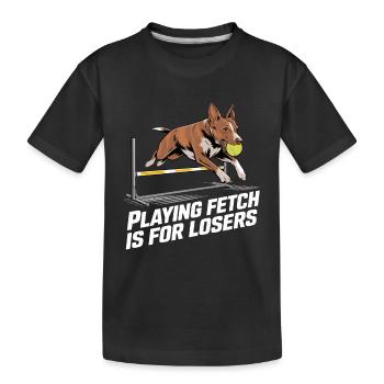 Flyball Sports canins - T-shirt bio Premium Enfant - noir - Devant