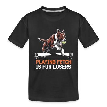 Flyball Sports canins - T-shirt bio Premium Enfant - noir - Devant