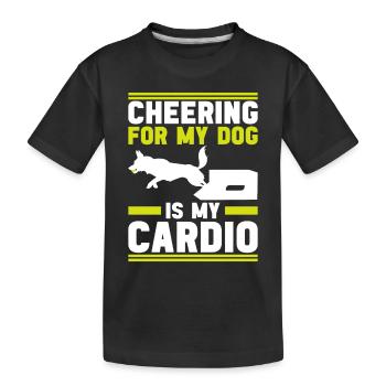 Flyball Sports canins - T-shirt bio Premium Enfant - noir - Devant