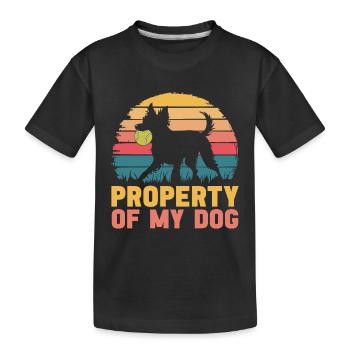 Flyball Sports canins - T-shirt bio Premium Enfant - noir - Devant