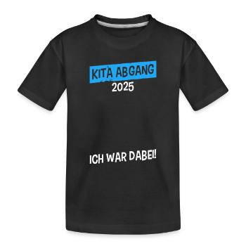Kita Abgang Kita Abgänger 2025 - Kinder Premium Bio T-Shirt - Schwarz - Vorne