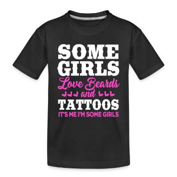 Tattoo Artist Tattoo Artist Tattooed Tattoo - Kids' Premium Organic T-Shirt - black - Front