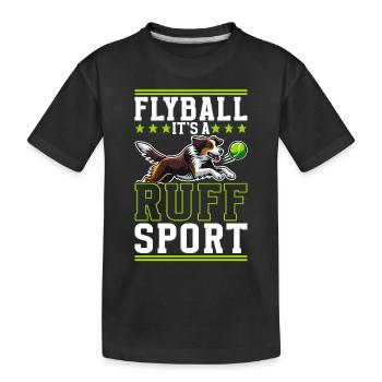 Flyball Sports canins - T-shirt bio Premium Enfant - noir - Devant