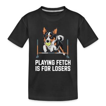 Flyball Sports canins - T-shirt bio Premium Enfant - noir - Devant