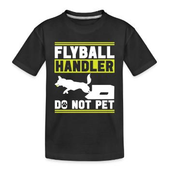 Flyball Sports canins - T-shirt bio Premium Enfant - noir - Devant