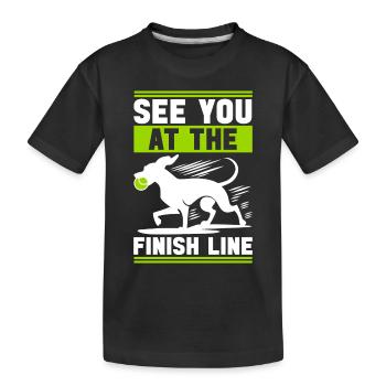 Flyball Sports canins - T-shirt bio Premium Enfant - noir - Devant