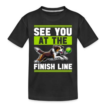 Flyball Sports canins - T-shirt bio Premium Enfant - noir - Devant