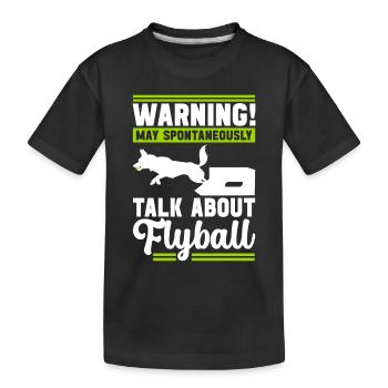 Flyball Sports canins - T-shirt bio Premium Enfant - noir - Devant