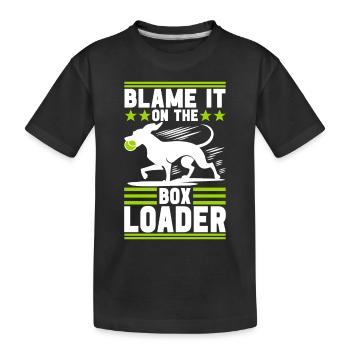 Flyball Hundesport - Kinder Premium Bio T-Shirt - Schwarz - Vorne