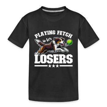 Flyball Sports canins - T-shirt bio Premium Enfant - noir - Devant