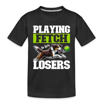 Flyball Sports canins - T-shirt bio Premium Enfant - noir - Devant